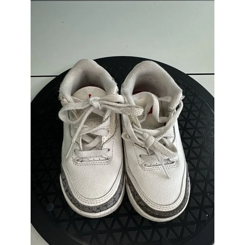 Air Jordan 3 Retro White Cement Reimagined TD Shoe Size 7c DM0968-100